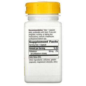 Nature's Way Potassium 99 mg 100 Capsules 033674410714