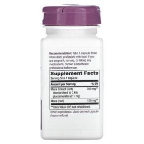 Nature's Way Premium Extract Maca 350 mg 60 Vegan Capsules 033674642009