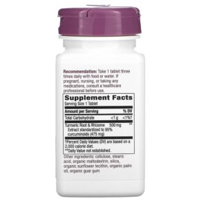 Nature's Way Premium Extract Turmeric 500 mg 60 Tablets 033674631003