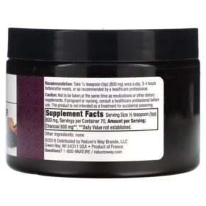 Nature's Way Premium Herbal Charcoal Powder 1.9 oz (56 g) 3 Nature's Way Premium Herbal Charcoal Powder 1.9 oz (56 g) 033674121139