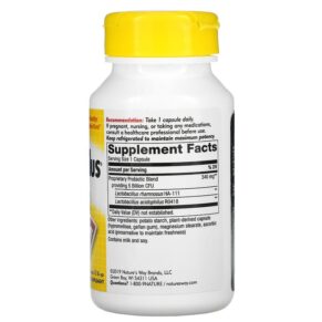 Nature's Way Primadophilus Original Ages 12 & Up 5 Billion CFU 90 Vegetarian Capsules 3 Nature's Way Primadophilus Original Ages 12 & Up 5 Billion CFU 90 Vegetarian Capsules 033674068007