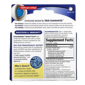 Nature's Way Primadophilus Reuteri Pearls 60 Softgels 033674157701