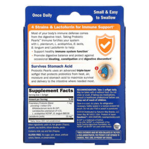 Nature's Way Probiotic Pearls Immune Regularity & Immunity 30 Softgels 763948044030