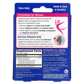 Nature's Way Probiotic Pearls Women's Vaginal & Digestive Health 30 Softgels 763948042135