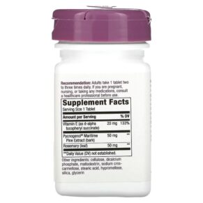 Nature's Way Pycnogenol 50 mg 30 Vegan Tablets 033674451519