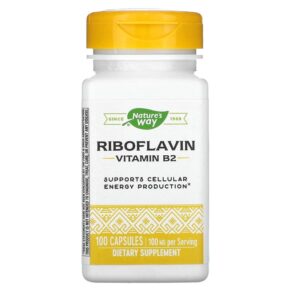 Nature's Way Riboflavin Vitamin B2 100 mg 100 viên 033674404218