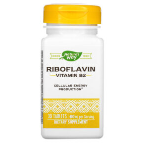 Nature's Way Riboflavin Vitamin B2 400 mg 30 viên 763948168439