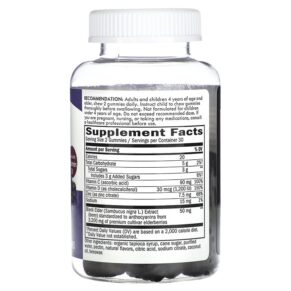 Nature's Way Sambucus Elderberry 60 Gummies 3 Nature's Way Sambucus Elderberry 60 Gummies 033674104866