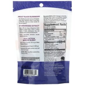 Nature's Way Sambucus Elderberry Vitamin C Lozenges Tropical Flavored 24 Lozenges 033674129630