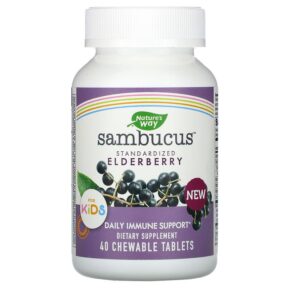 Nature's Way Sambucus for Kids Standardized Elderberry 40 viên 033674129616