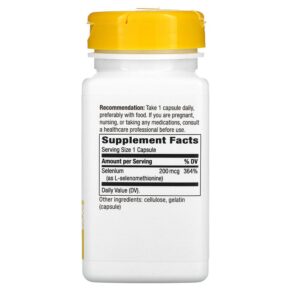 Nature's Way Selenium 200 mcg 100 Capsules 033674410813