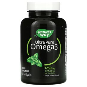 Nature's Way Ultra Pure Omega3 Fresh Mint 625 mg 60 viên 033674124536