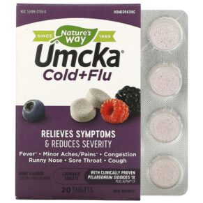 Nature's Way Umcka Cold + Flu Berry 20 viên 033674151594