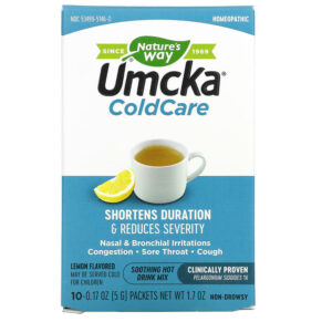Nature's Way Umcka ColdCare Soothing Hot Drink Mix Lemon 10 gói 0.17 oz (5 g) 033674151464