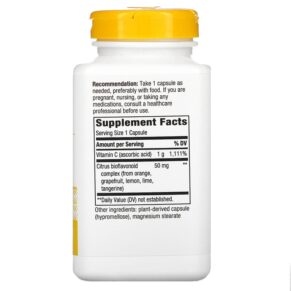 Nature's Way Vitamin C with Bioflavonoids 1.000 mg 250 Vegan Capsules 033674154656