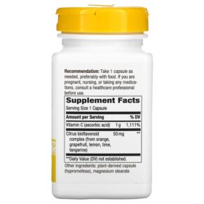 Nature's Way Vitamin C With Bioflavonoids Extra Strength 1.000 mg 100 Vegan Capsules 033674154649