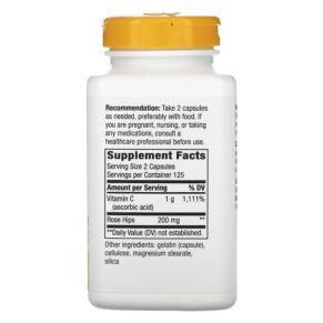 Nature's Way Vitamin C with Rose Hips 500 mg 250 Capsules 033674403112