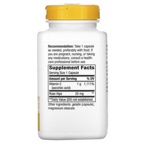 Nature's Way Vitamin C with Rose Hips Extra Strength 1.000 mg 250 Capsules 033674403136