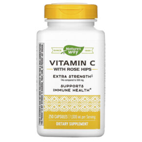 Nature's Way Vitamin C + Rose Hips Extra Strength 1.000 mg 250 viên 033674403136