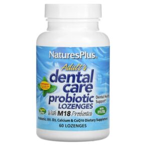 NaturesPlus Adult's Dental Care Probiotic Peppermint 60 viên 097467043831