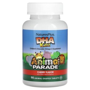 NaturesPlus Animal Parade DHA Omega-3 Supplement Cherry 90 viên 097467299993