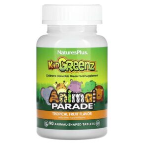 NaturesPlus Animal Parade Kid Greenz Green Food Supplement Tropical Fruit 90 viên 097467299689