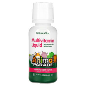 NaturesPlus Animal Parade Multivitamin Liquid Tropical Berry 8 fl oz (236.56 ml) 097467299542