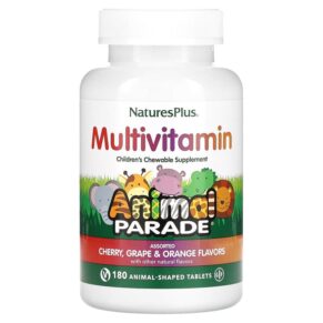NaturesPlus Animal Parade Multivitamin Supplement Cherry Grape & Orange 180 viên 097467299825
