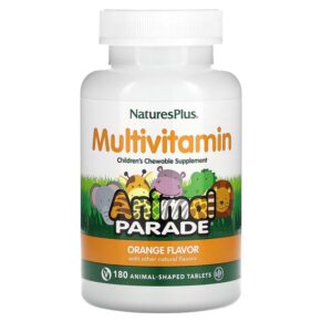 NaturesPlus Animal Parade MultiVitamin Supplement Orange 180 viên 097467299757