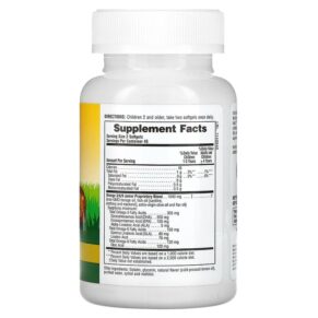 NaturesPlus Animal Parade Omega 3/6/9 Junior Lemon 90 Chewable Softgels 097467299948
