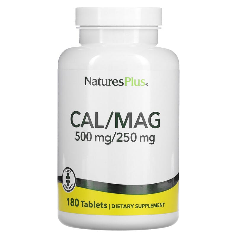 NaturesPlus Cal/Mag 500 mg/250 mg 180 Tablets 1 NaturesPlus Cal/Mag 500 mg/250 mg 180 viên 097467033641