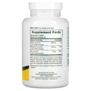 NaturesPlus Cal/Mag Zinc 180 Tablets 097467033665