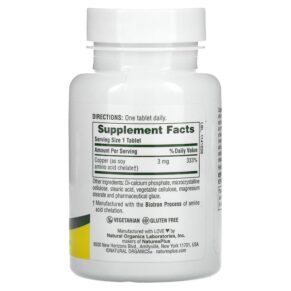 NaturesPlus Copper 3 mg 90 Tablets 097467034303
