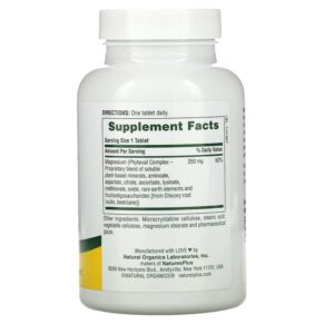 NaturesPlus Dyno-Mins Magnesium 250 mg 90 Tablets 097467366619