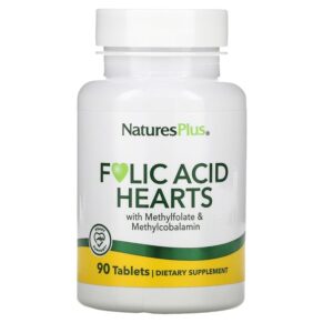 NaturesPlus Folic Acid Hearts 90 viên 097467017917