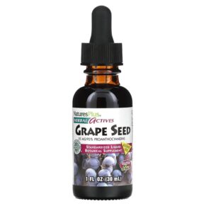 NaturesPlus Herbal Actives Grape Seed Alcohol Free 25 mg 1 fl oz (30 ml) 097467078321