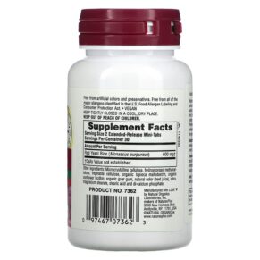 NaturesPlus Herbal Actives Red Yeast Rice 300 mg 60 Mini-Tablets 097467073623
