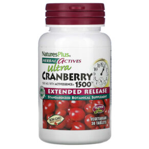 NaturesPlus Herbal Actives Ultra Cranberry 1500 1.500 mcg 30 viên 097467073166