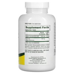 NaturesPlus High Potency Vitamin C With Rosehips 1.000 mg 180 Tablets 3 NaturesPlus High Potency Vitamin C With Rosehips 1.000 mg 180 Tablets 097467022904