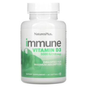 NaturesPlus Immune Vitamin D3 125 mcg (5.000 IU) 60 viên 097467410046