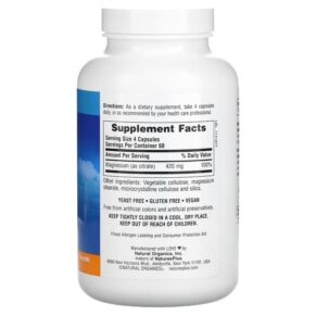 NaturesPlus KalmAssure Magnesium 105 mg 240 Vegan Capsules 097467336032