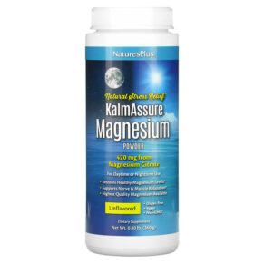 NaturesPlus KalmAssure Magnesium Powder Unflavored 0.8 lb (360 g) 097467336063