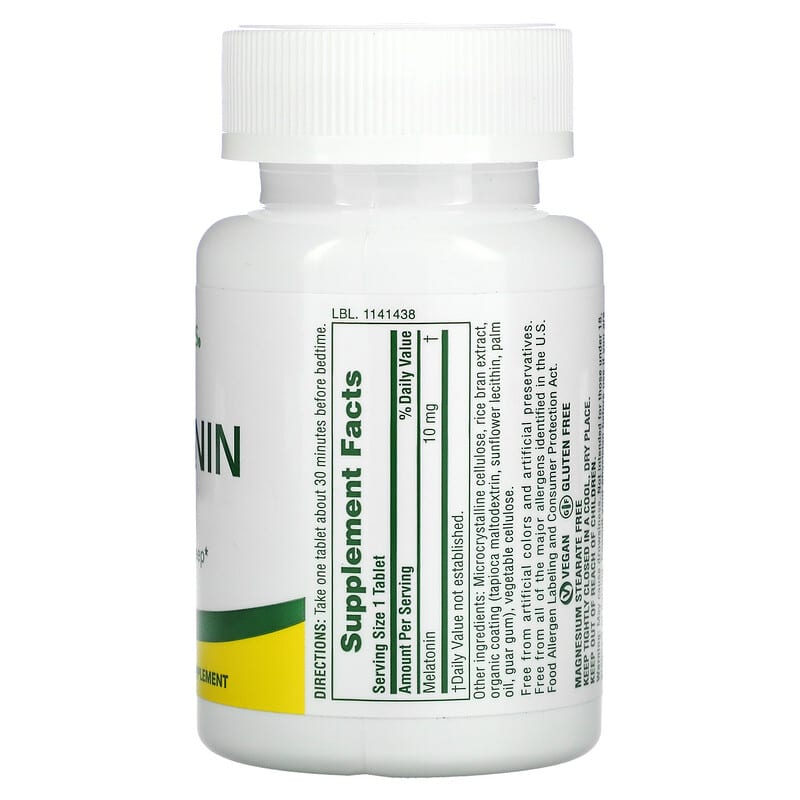 NaturesPlus Melatonin 10 mg 90 Tablets 8 Thành phần vi chất NaturesPlus Melatonin 10 mg 90 viên 097467476271