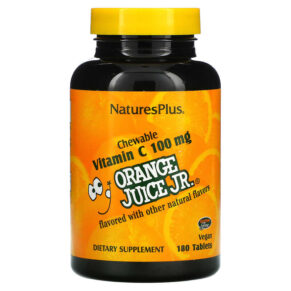NaturesPlus Orange Juice Jr. Vitamin C 100 mg 180 viên 097467024724