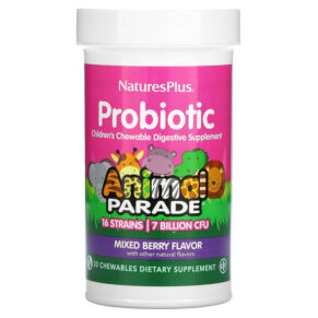 NaturesPlus Probiotic Digestive Supplement Mixed Berry 30 viên 097467299443