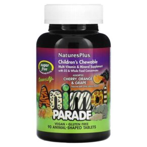 NaturesPlus Source of Life Animal Parade Multi-Vitamin & Mineral Supplement Sugar Free Assorted 90 viên 097467299184