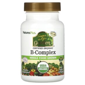 NaturesPlus Source of Life Garden Organic B-Complex 60 viên 097467307322