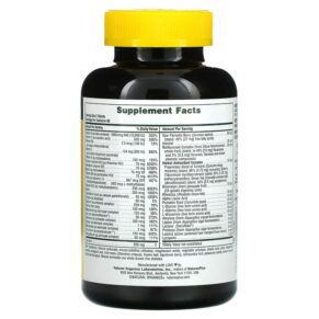 NaturesPlus Source of Life Men Multi-Vitamin and Mineral Supplement with Whole Food Concentrates Iron-Free 120 Tablets 097467309302