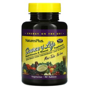 NaturesPlus Source Of Life Multi-Vitamin & Mineral Supplement No Iron 90 viên 097467305878