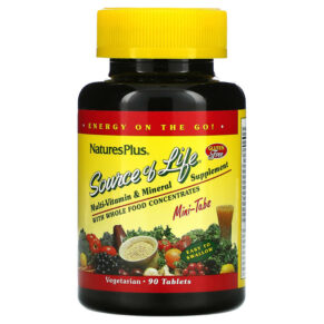 NaturesPlus Source Of Life Multi-Vitamin & Mineral Supplement + Whole Food Concentrates 90 viên 097467305823